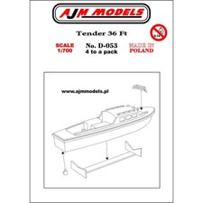AJM models	D053	Bateau Annexe 36 Pieds 1:700