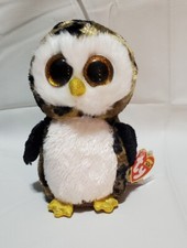 Ty Beanie Boos OWLIVER Speckled Owl Plush Stuffed Animal 6" Toy Sparkle