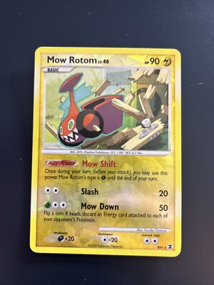 Pokémon TCG Mow Rotom Rising Rivals RT4/6 Reverse Holo Rare