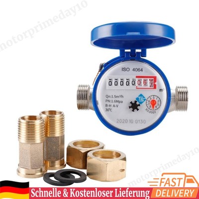 Mechanical Rotary Wing E-Type Digital Display Pointer Counter Cold Water Meters