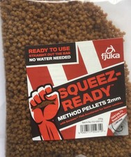 FJUKA SQUEEZ READY TO USE METHOD PELLET 2mm - 200g in  Green, yellow or Red