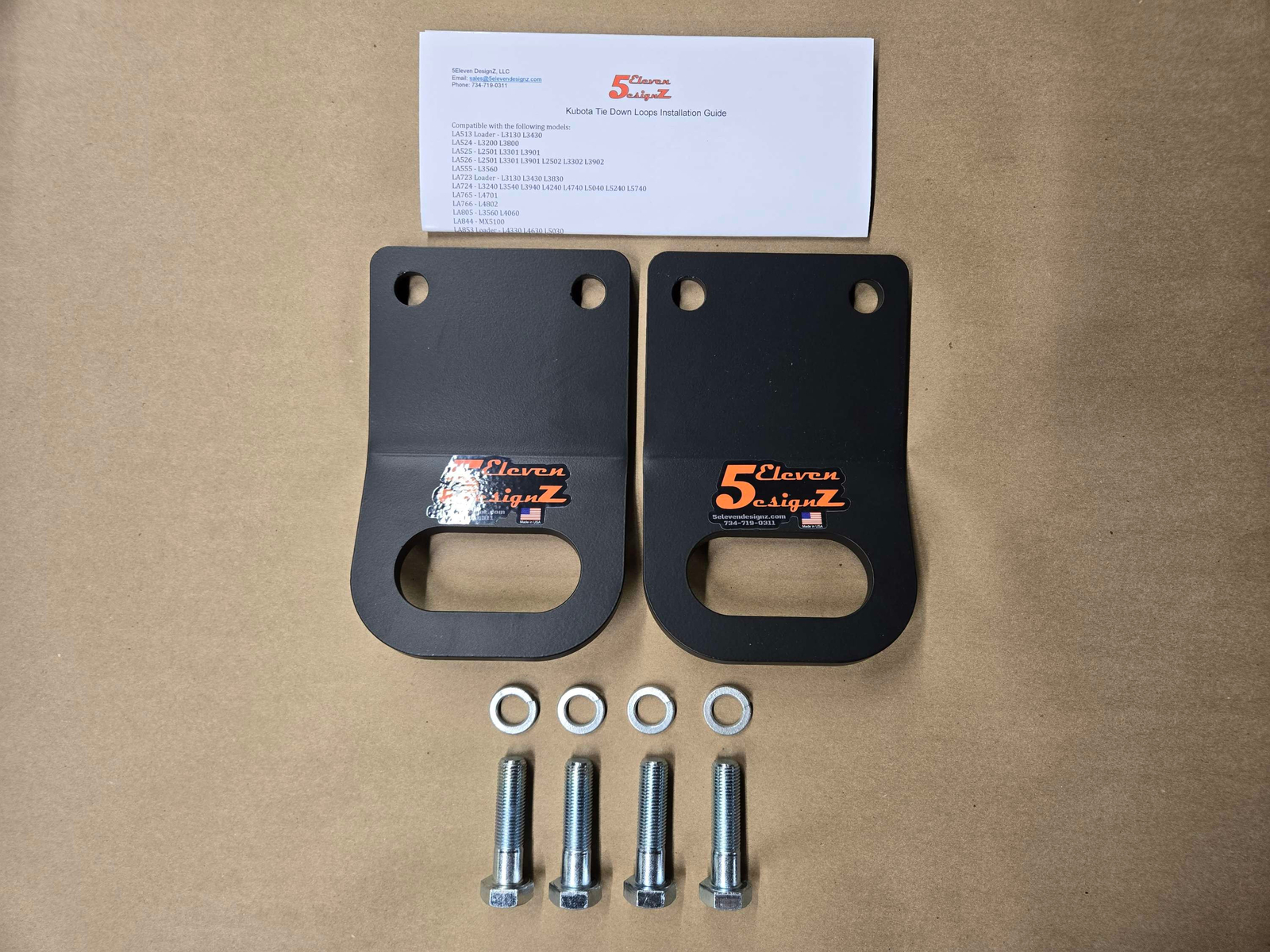 Kubota L & MX Series Front Tie Down Loops | eBay