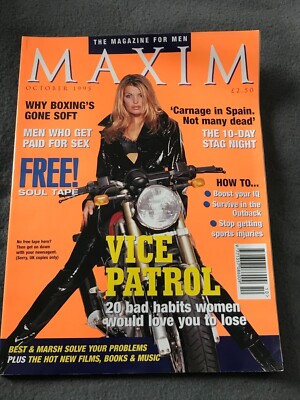 MAXIM MAGAZIN NR. 6 OKTOBER 1995 - SOPHIE MARCEAU GEORGE BEST NASEEM HAMED