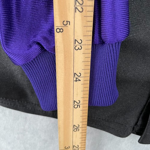 VINTAGE Northwestern Wildcats Jacket Adult 46 Black Adidas Team Issued Warm Up - Picture 12 of 12