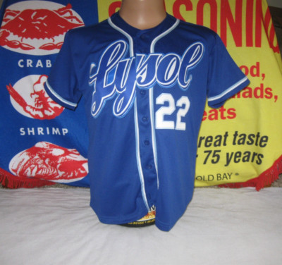 LYSOL CHALLANGE PROMO Baseball Jersey MED Adult Strikeout Stink LAUNDRY VANESSA