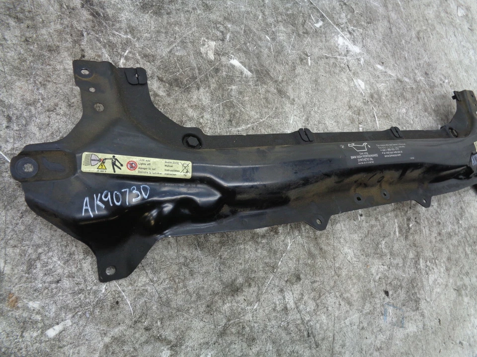 AK90730 2002-2005 BMW 745I FRONT UPPER RADIATOR SUPPORT BAR BRACKET OEM - Image 2 of 4