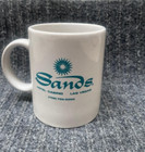Sands Las Vegas Hotel & Casino Vintage Coffee Mug - White with Teal — photo 2