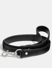 Coach Small Pet Leash In Cross Grain Leather ...