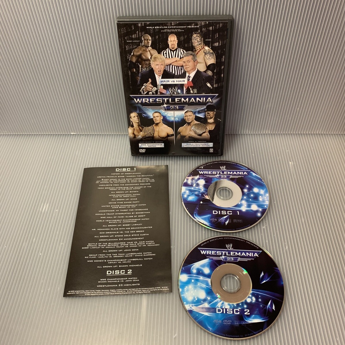 WWE Wrestlemania 23 (2-Disc DVD Set, 2002) ~ Trump vs McMahon