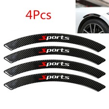 4Pcs Car Wheel Eyebrow Extension Protector Lip Fender Flares Strip Arch Trim  