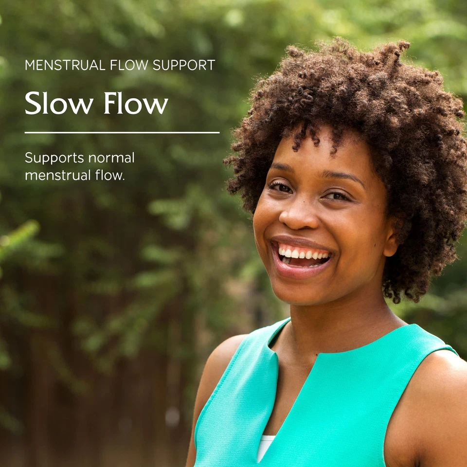 Soporte de flujo menstrual de flujo lento vegano 60 cápsulas logotipo profesional de flujo lento Foto 3 de 4