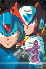 Mega Man Laminated Dry Erase Sign Poster Faces Art