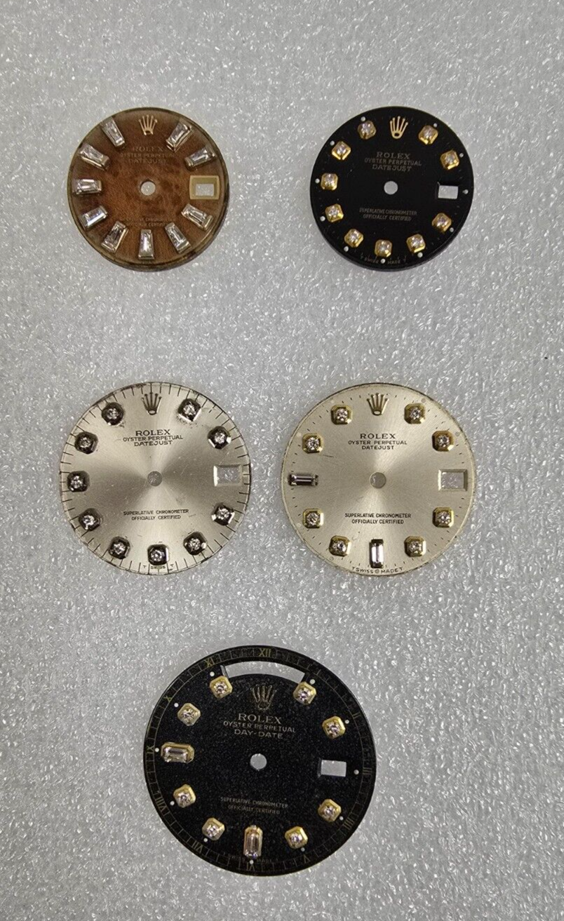 Factory Rolex Dials with custom diamonds lot of Mix 5Pcs | eBay