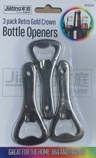 Bottle Opener Flat Metal 3 X Opener Cap Opener Bar Tool Set Beer Drink Bottles