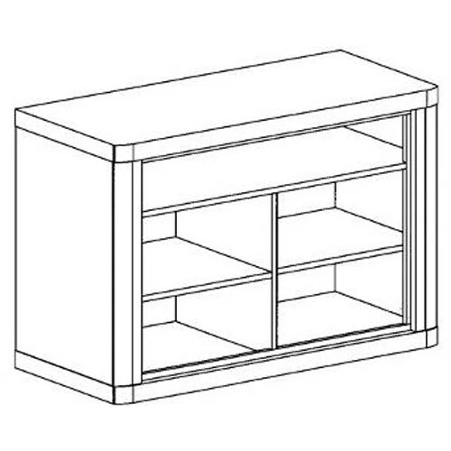 RTV-Schrank DALLAS D11 Fernsehregal Lowboard Fernsehtisch 1-türig 107 cm  - Bild 3 von 3