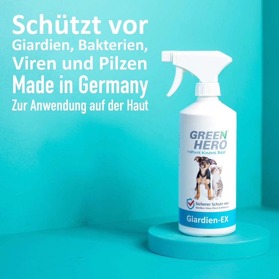 Giardien Spray schützt Hund Katze Hygiene Spray gegen Bakterien Viren Pilzen - Bild 2 von 4