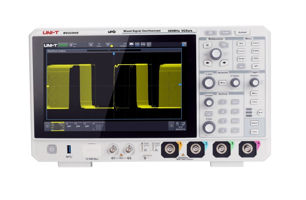 UNI-T MSO2304X 300MHz 4Ch Mixed Signal Oscilloscope MSO | eBay
