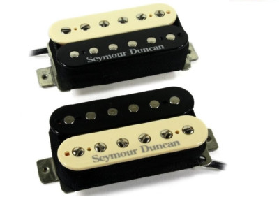 Seymour Duncan 59 Custom Hybrid TB-16 Bridge Trembucker & Jazz SH-2n Zebra Set 