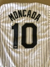 Yoan Moncada Autographed Jersey With PSA Certificate of Authenticity 