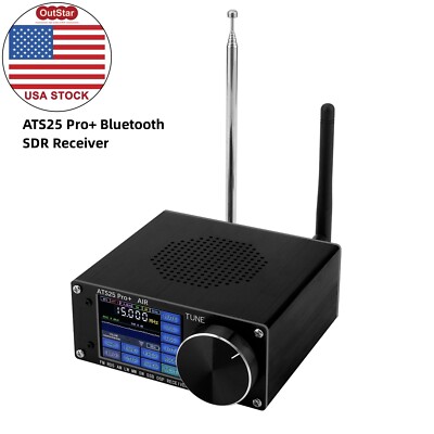 HAMGEEK ATS25 Pro+ FM SW SSB MW LW AIR SDR Receiver Aviation Band Receiver (USA