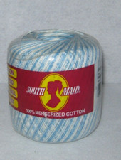 Coats  Clark - South Maid - 100 Mercerized Cotton - Shaded Blues- New Package