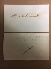 Eddie Miller 1936 Boston Bees/Cin/Cards Signed IC w/Picture  JSA Precertified**