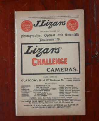 LIZARS ADS FROM THE BRITISH JOURNAL ALMANAC/cks/216069