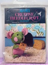 VINTAGE AVON CREATIVE NEEDLECRAFT Doll Making Kit - HOUSE MOUSE