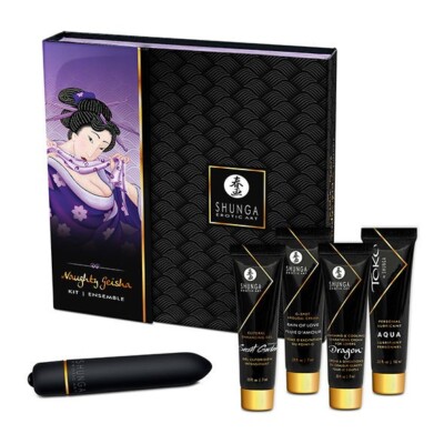 GEISHA KIT NAUGHTY MASSAGE OIL CREAM BULLET  - SHUNGA