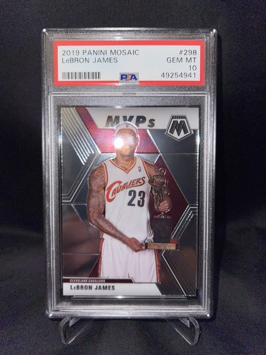 Mosaic Prizm 2019-20 NBA LA Lakers Lebron James MVP Card *GEM MINT PSA 10*