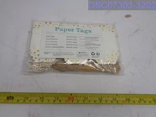 Qty=100: jijAcraft Metallic Gold Dots Printed Gift Tags #Z01977H