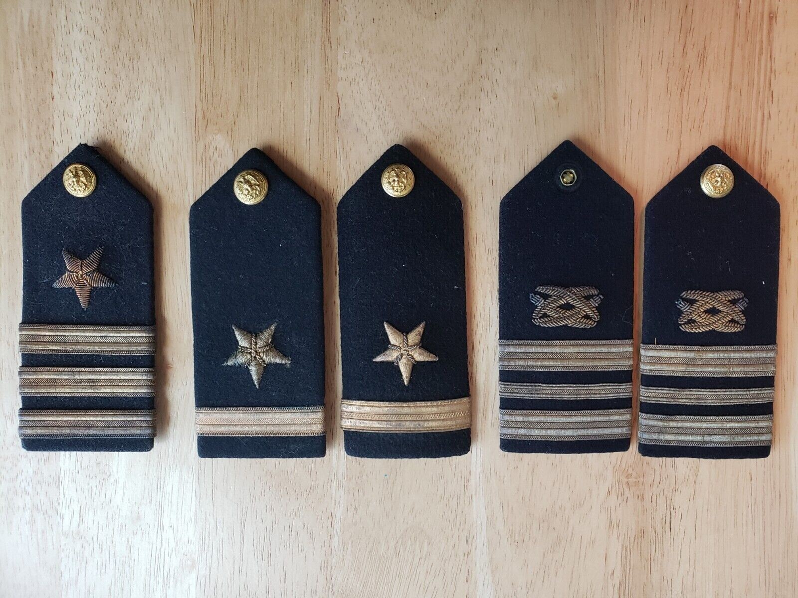 Vintage US Navy Epaulets and Shoulder Boards by Gemsco & Vanguard