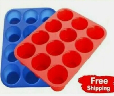 NEU GROßE MUFFIN YORKSHIRE PUDDINGFORM BACKFORMEN 12 TASSEN KUCHEN BACKBLECH UK