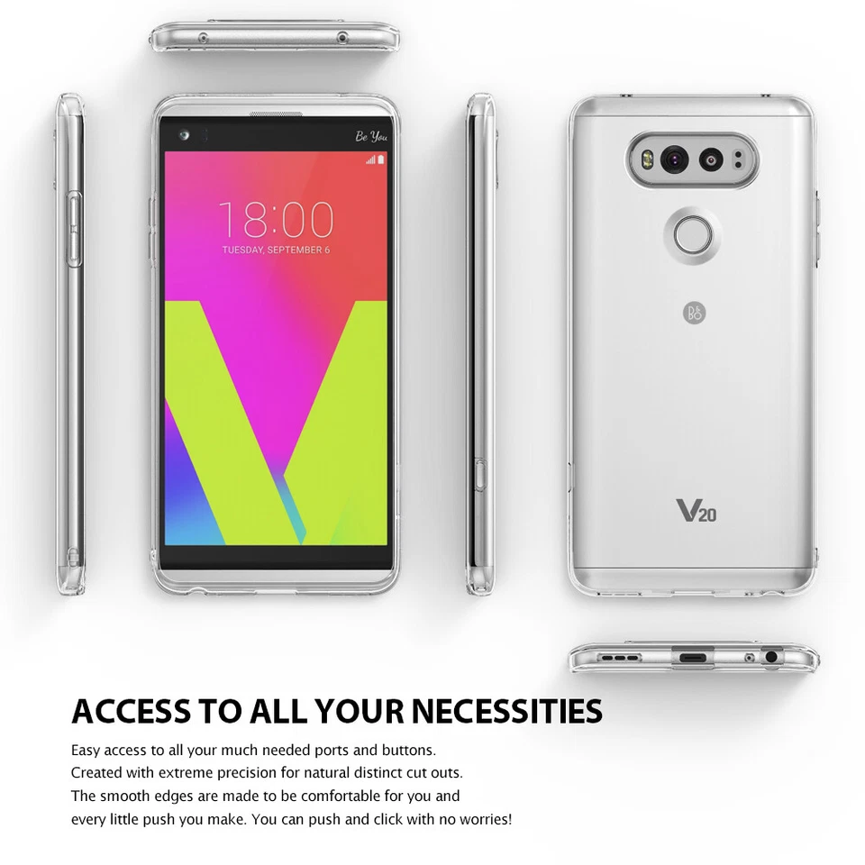 For LG V20 | Ringke [AIR] Extreme Lightweight Flexible TPU Protective Cover Case - Image 4 of 4