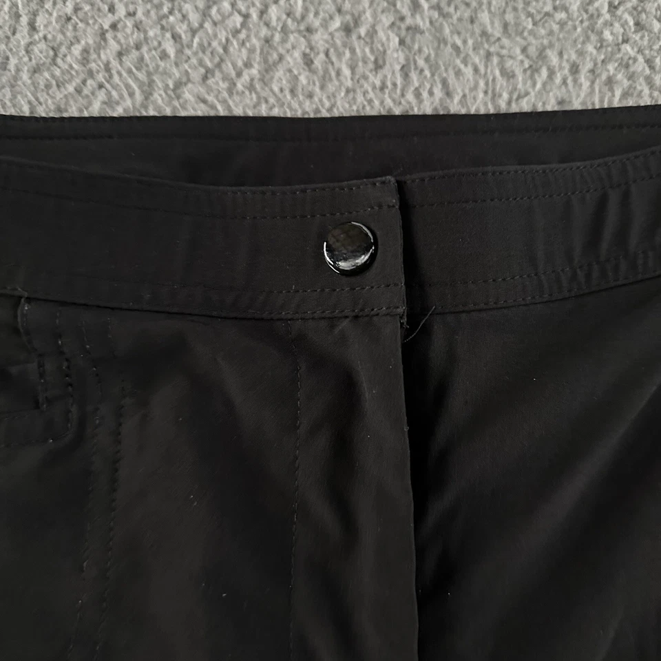 Pantalones para mujer Zenergy By Chicos negros talla 0 cargo mezcla de poliéster Foto 4 de 4