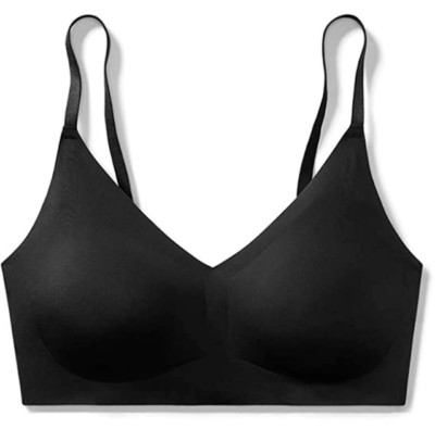 TRUE & CO Body Triangle Black Convertible Strap Bra Bralette XL Soft Wire-free