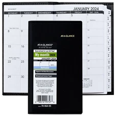AT-A-GLANCE 2024 Deluxe Monthly Pocket Planner (7006405)