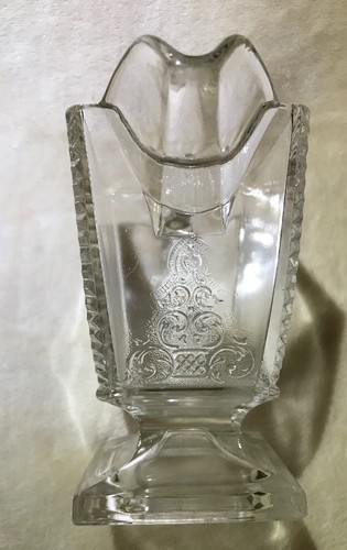 Antique EAPG Riverside Glass Works Jersey Lily Covered Compote & Creamer ca.1883 - Picture 8 of 12