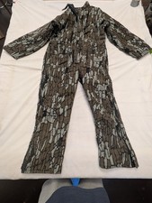 Vintage 10X Treebark Camo Insulated Coveralls XL Tall 46-48 Hunting USA Made