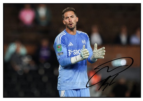 12324. Benjamin Lecomte Signed Pictures A4 Prints Fulham Montpellier Monaco etc.