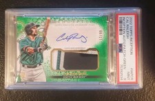 2022 Topps Inception Cal Raleigh Rookie Green Patch Auto #12/99 PSA 9 MINT