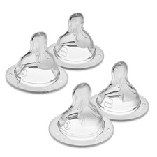 Bottle Nipples Mixed Flow Pack - Medium Flow Nipple Level 2 and Fast Flow Nip...