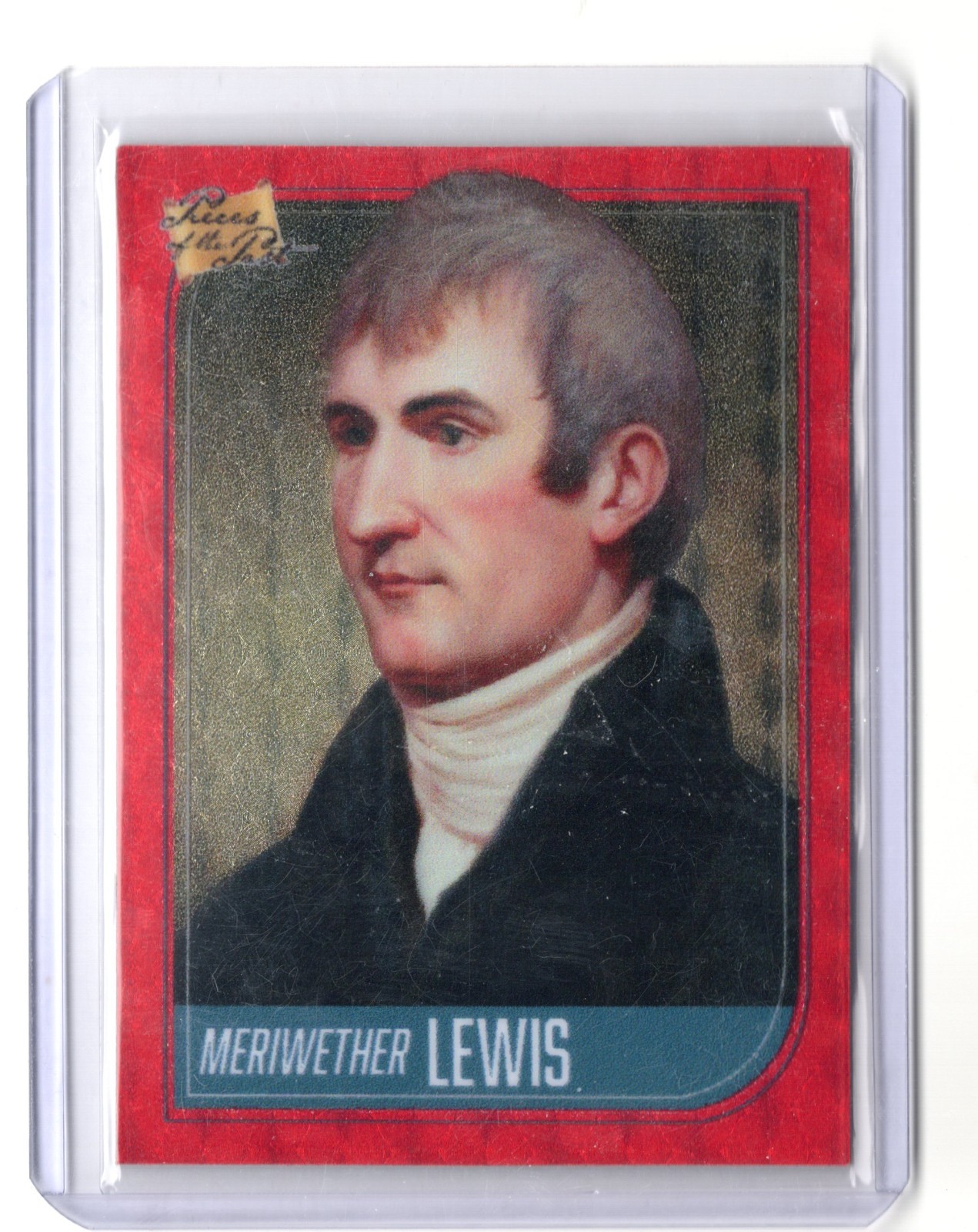 2021 Pieces of the Past Meriwether Lewis RED VINYL SUPERFRACTOR #57 TRUE 1/1