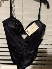 Dreamgirl Black Rhinestone Teddy Lingerie   Size Medium   Deadstock NWT