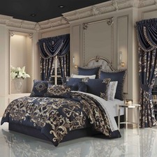 Caruso Blue 4-Piece Comforter Set