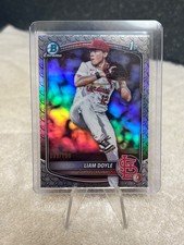2025 Bowman Draft Liam Doyle 1st Chrome Steel Metal Refractor /100 Cardinals