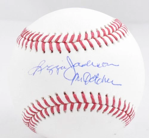 Reggie Jackson Autographed Rawlings OML Baseball Mr. October- Beckett W Hologram