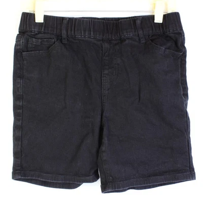 Shorts Bermuda En Coton Noir Uni Femme Taille M - Photo 1/4