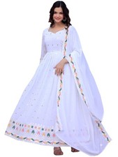 Wedani Georgette Embroidedred Anarkali Dress for Women