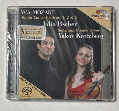 Mozart Violin Concetos Nos 1 2 & 5 by Julia Fischer SACD Super Audio Cd SEALED